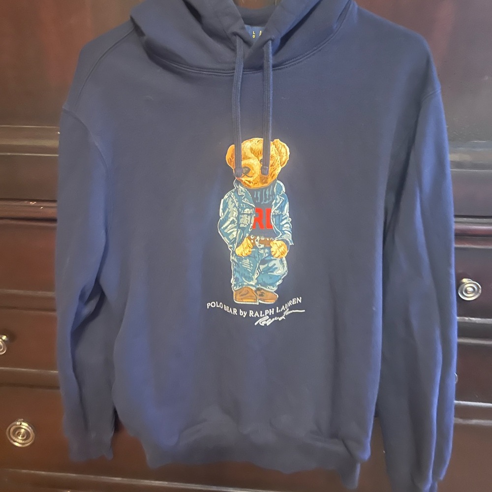 Men's Polo Bear Hoodie Sweatshirt